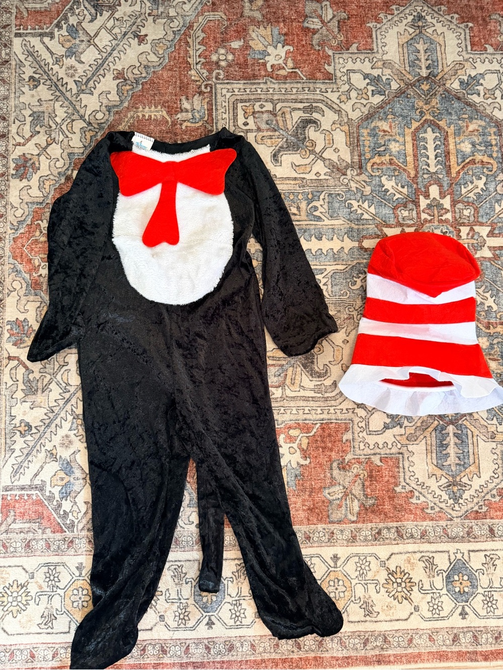 Dr. Seuss Cat in the Hat Black, White & Red Kids Costume